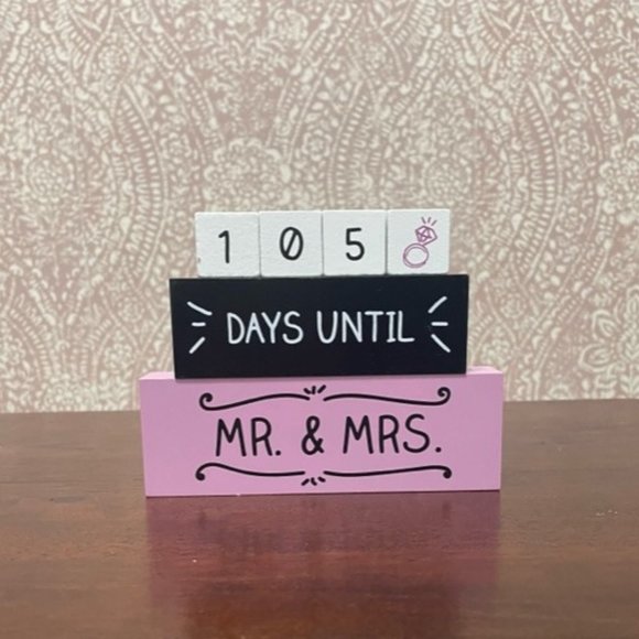 Wedding Countdown Blocks - Picture 1 of 3
